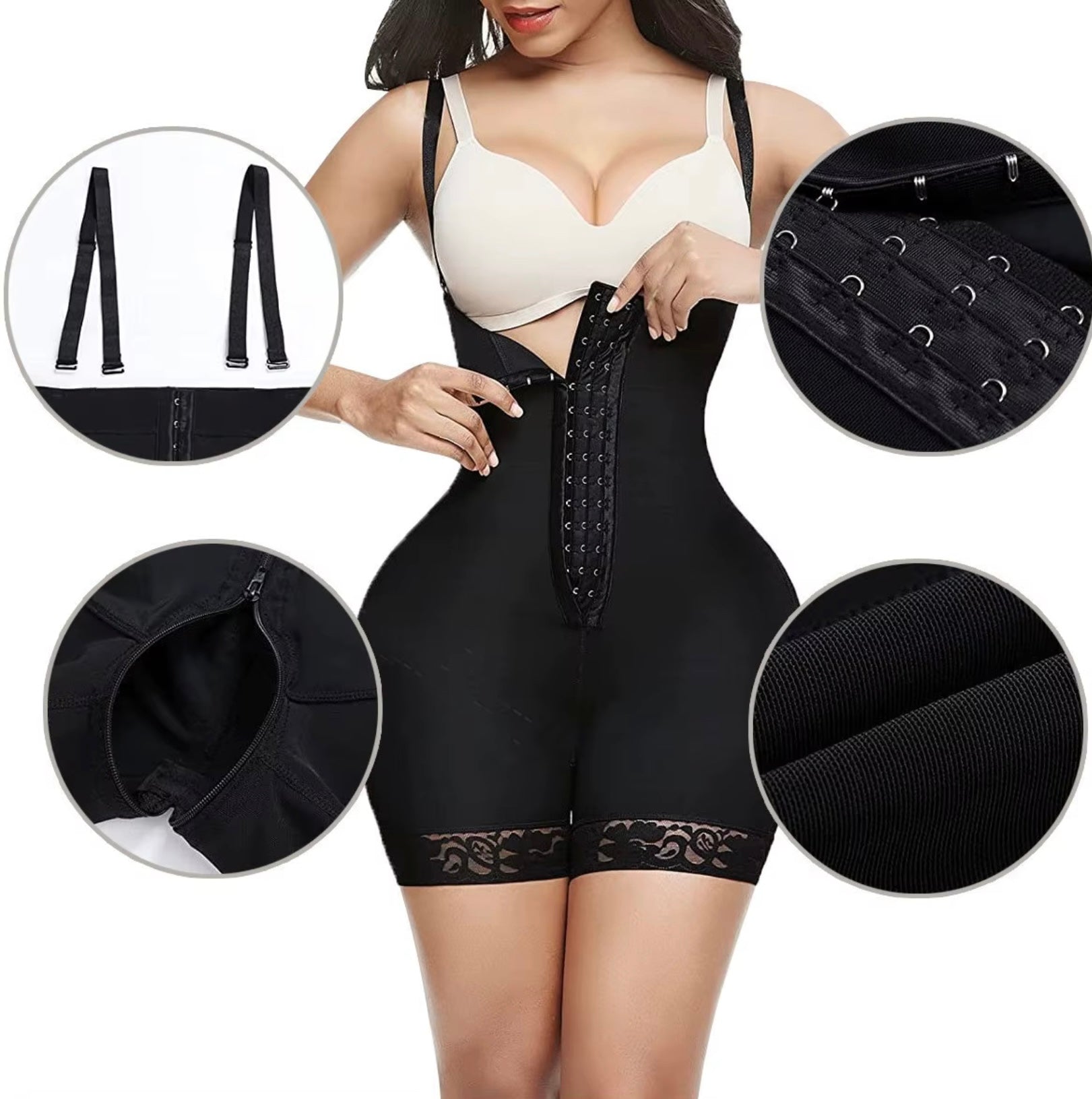 Short gainant en dentelle